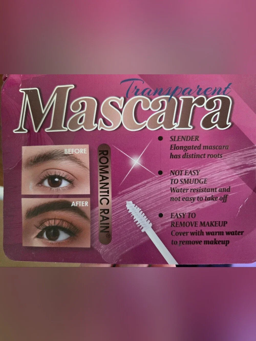 Transparent Mascara - Pink